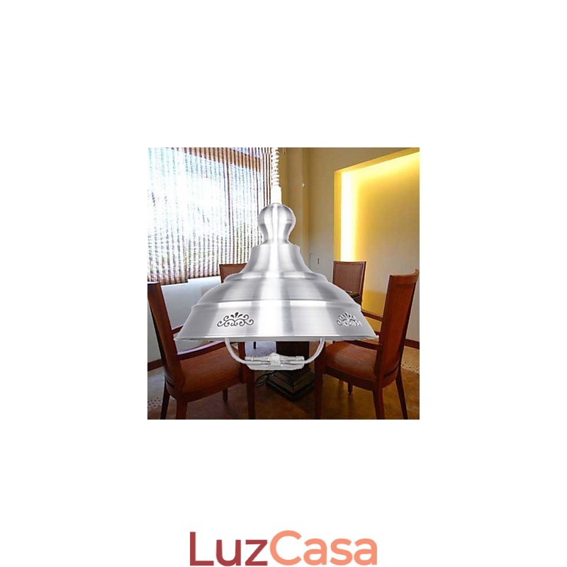 Lustre nórdico pequeno de vitral restaurando formas antigas