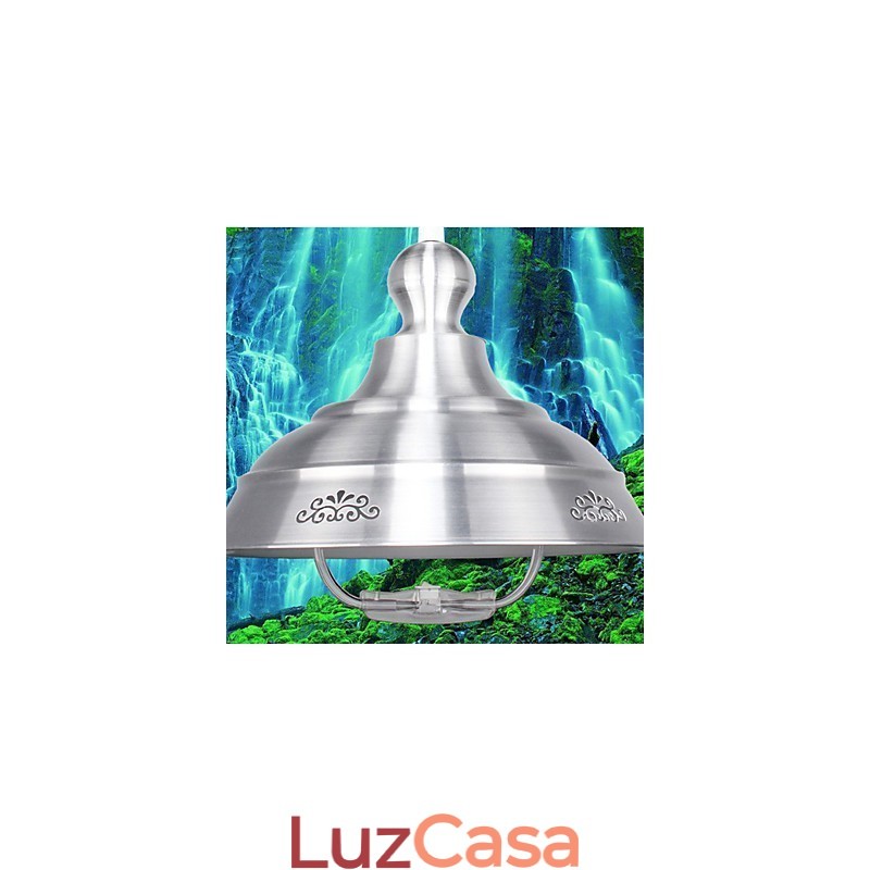 Lustre nórdico pequeno de vitral restaurando formas antigas