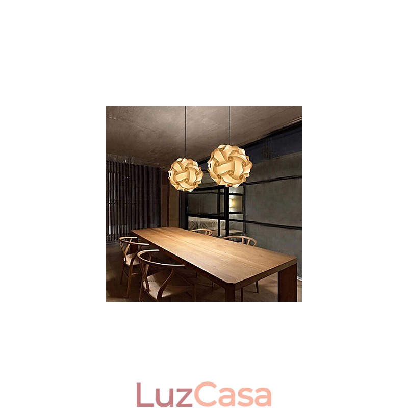 Luminária pendente moderna DIY de esfera 40cm