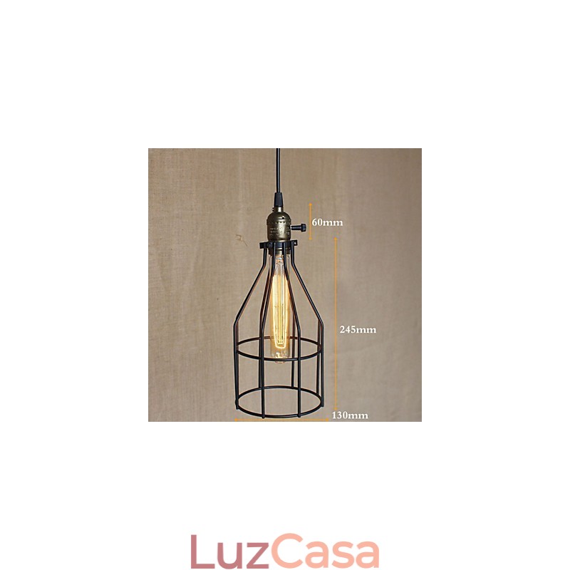 Lustre pequeno retrô industrial americano