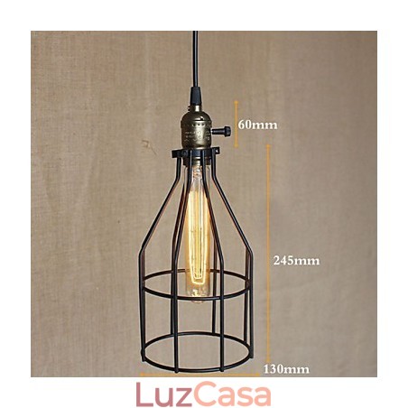 Lustre pequeno retrô industrial americano