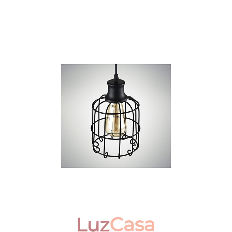 Edison Vintage Light Luminária pendente Lustre Gaiola Abajur