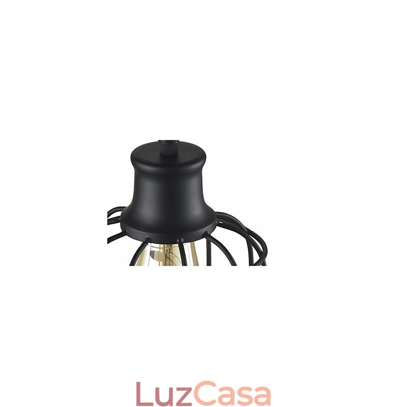 Edison Vintage Light Luminária pendente Lustre Gaiola Abajur