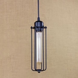 Lustre rústico de ferro forjado, luz pastoral, flauta