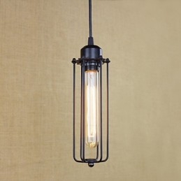 Lustre rústico de ferro forjado, luz pastoral, flauta