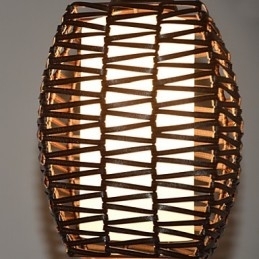 Cany Art Weaving Lâmpada de luz suspensa contraída clássica