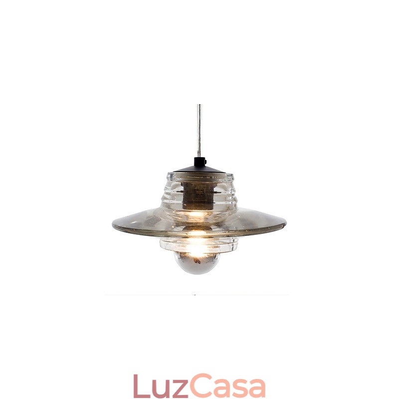 Luminária pendente de vidro contemporânea moderna