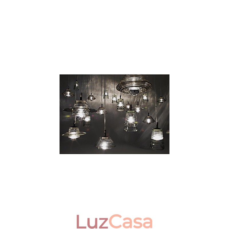 Luminária pendente de vidro contemporânea moderna
