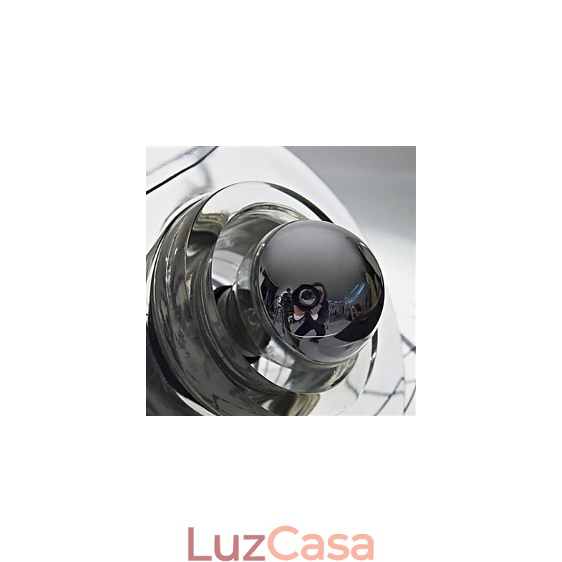 Luminária pendente de vidro contemporânea moderna