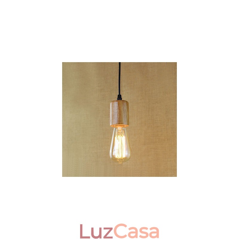 Luzes Pendentes Tradicionais Clássico Vintage Retro Country Garagem Madeira Bambu