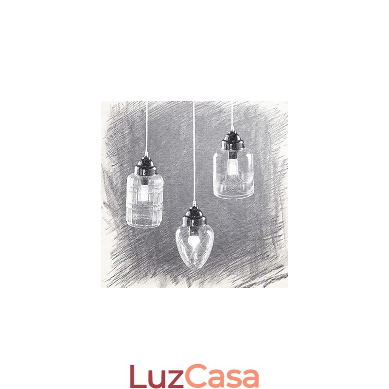 Moderno Contemporâneo Tradicional Clássico Vintage Lanterna Country Níquel Vidro Pingente Luz Jantar