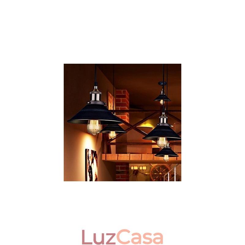 Luzes Pendentes Tradicionais Clássicas Vintage Retro Metal