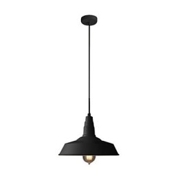 Luminária pendente de metal com pintura vintage