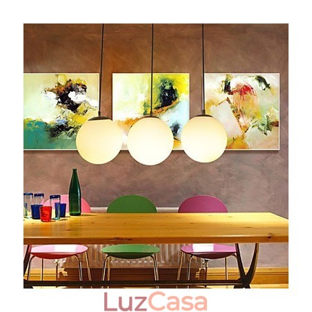 Lustre de bola de vidro, luz esférica, simples, cabeça única, lâmpada de iluminação Lustre de bola de vidro, luz esférica, simples, cabeça única, lâmpada de iluminação