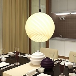 Lustre de vidro criativo contemporâneo e contraído L para refeições