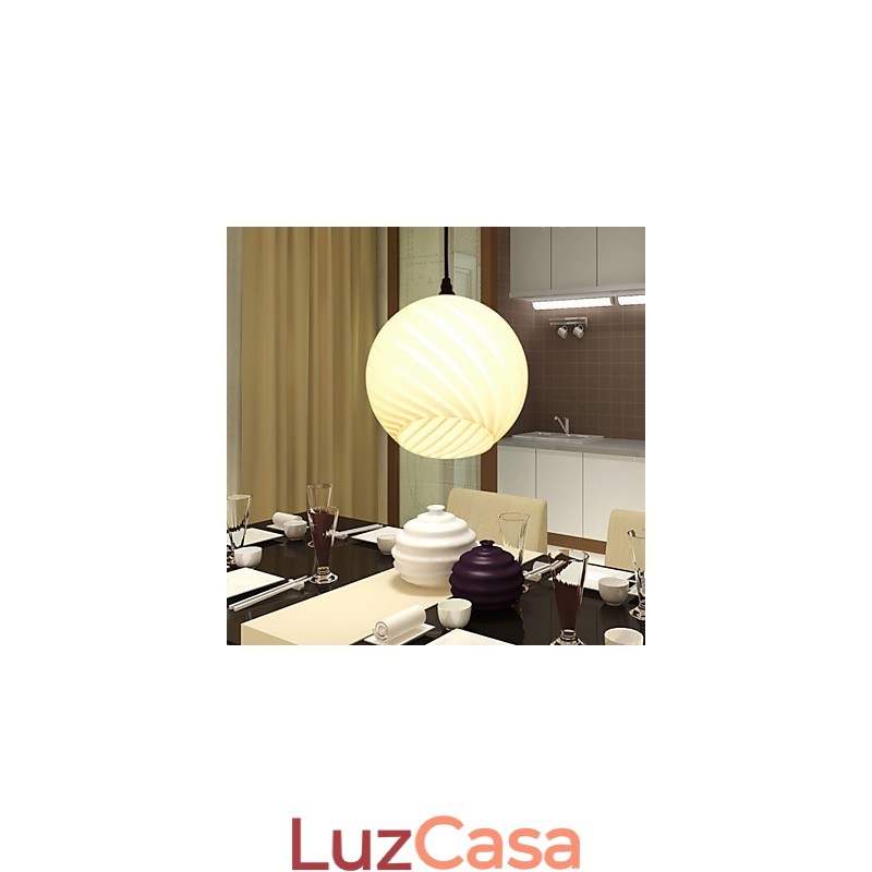 Lustre de vidro criativo contemporâneo e contraído L para refeições