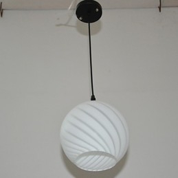 Lustre de vidro criativo contemporâneo e contraído L para refeições