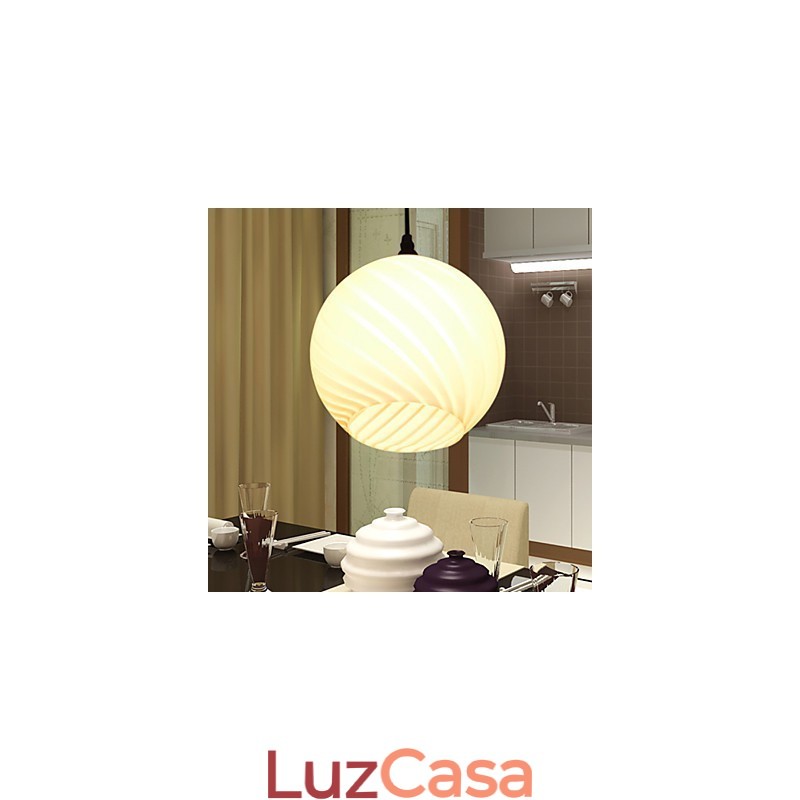 Lustre de vidro criativo contemporâneo e contraído L para refeições