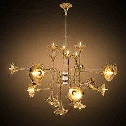 Lustre de metal galvanizado estilo country mini