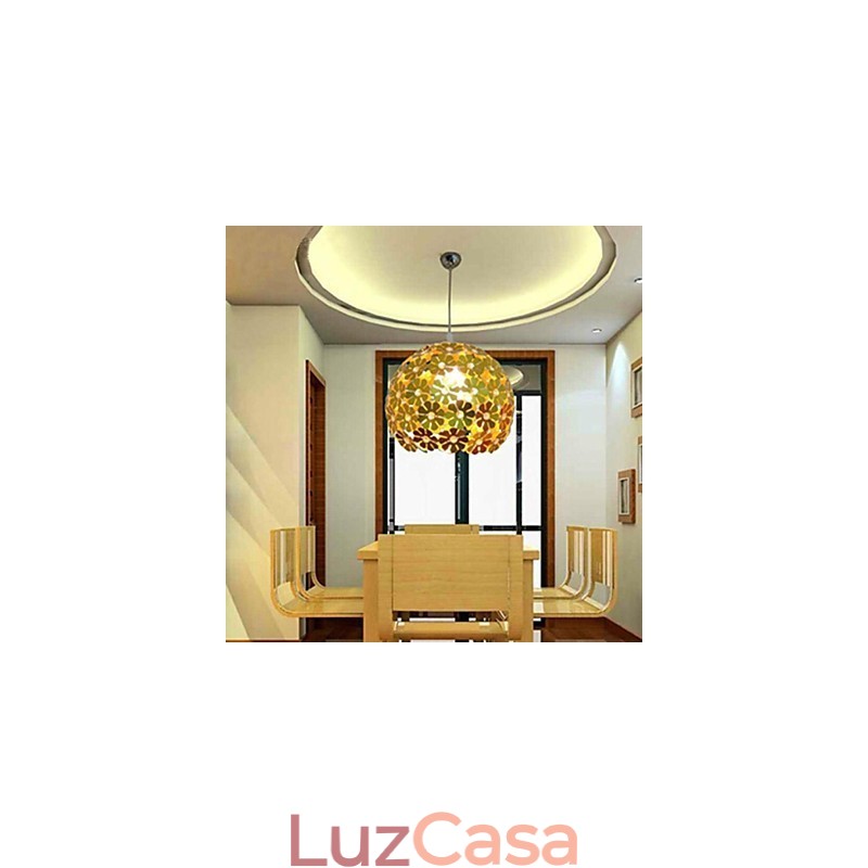 Lustre moderno e contemporâneo de cristal estilo mini metal dourado