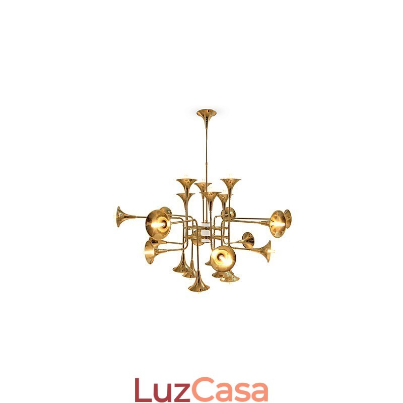 Lustre de metal galvanizado estilo country mini