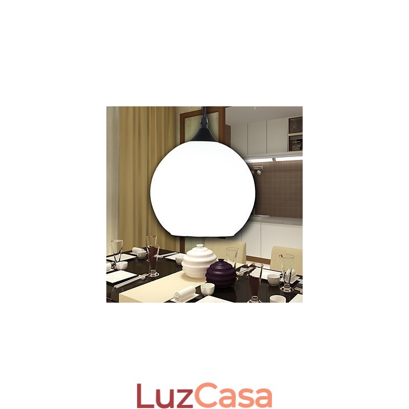 Lustre de vidro criativo contemporâneo e contraído L para refeições