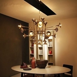 Lustre de metal galvanizado estilo country mini