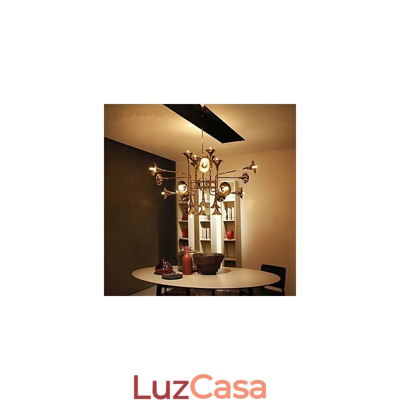 Lustre de metal galvanizado estilo country mini