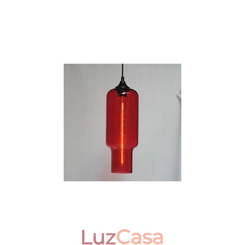 Pingente de vidro moderno em design de bolha marrom