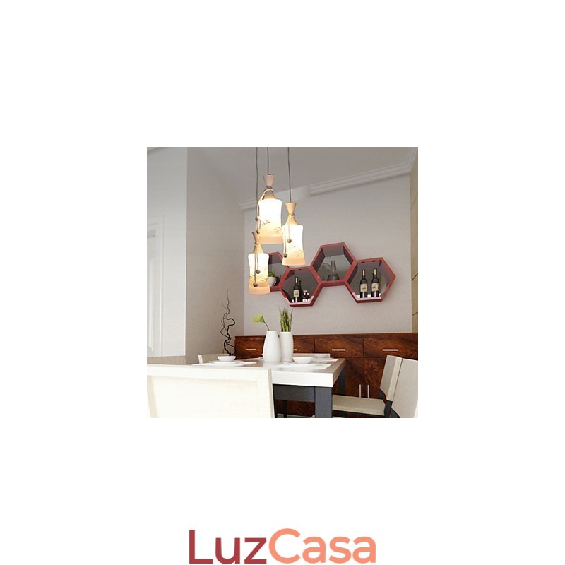 Lâmpada criativa de luz de queda de folhas de linha de ar quente