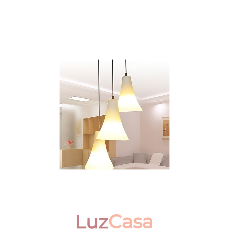 Funil Cone Cone Tipo Única Cabeça Trombeta Em Forma De Vidro Refeição Luz Simples Droplight Lâmpada Luz