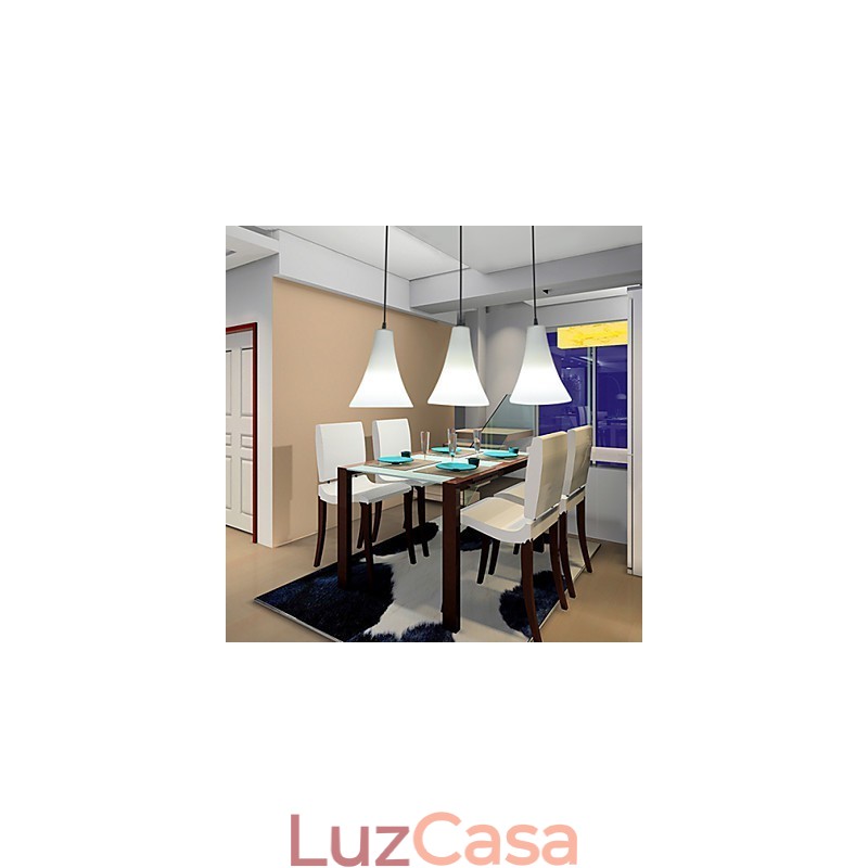 Funil Cone Cone Tipo Única Cabeça Trombeta Em Forma De Vidro Refeição Luz Simples Droplight Lâmpada Luz