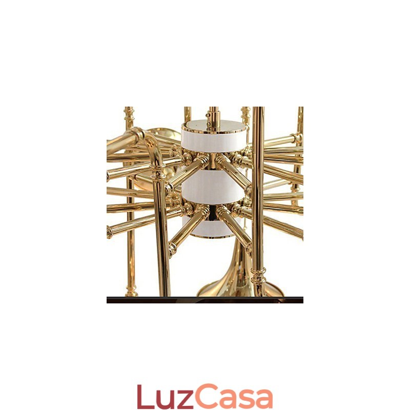 Lustre de metal galvanizado estilo country mini