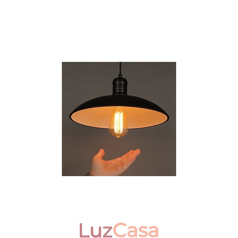 Lâmpadas e lanternas Arte Restaurando Cabeça Única Ferro Forjado Disco Voador Droplight