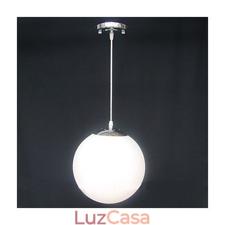 Lustre decorativo de bola de vidro branco contraído Lustre decorativo de bola de vidro branco contraído