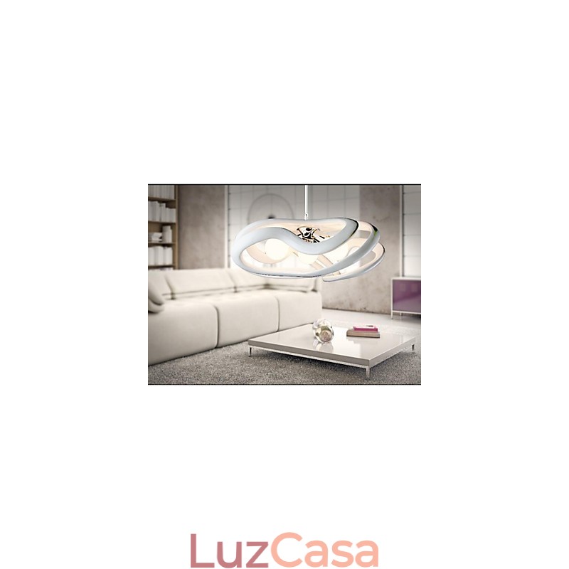 Luminária pendente de resina com pintura contemporânea moderna