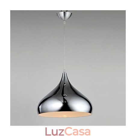 Luminária pendente moderna e contemporânea em metal cromado estilo mini Luminária pendente moderna e contemporânea em metal cromado estilo mini