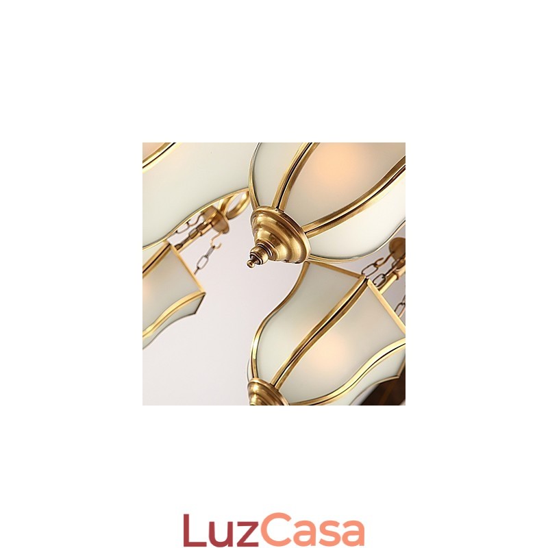 Lustre Tradicional Clássico Rústico Lodge Metal