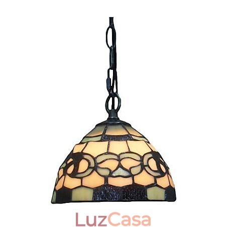 1 Luminária pendente com cúpula de vidro 1 Luminária pendente com cúpula de vidro