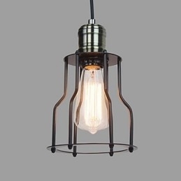 Luminária pendente estilo vintage clássico tradicional mini com pintura
