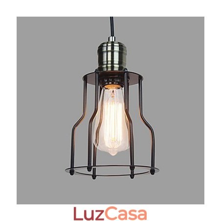 Luminária pendente estilo vintage clássico tradicional mini com pintura