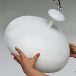 Luminária pendente moderna contemporânea retrô com pintura em tigela