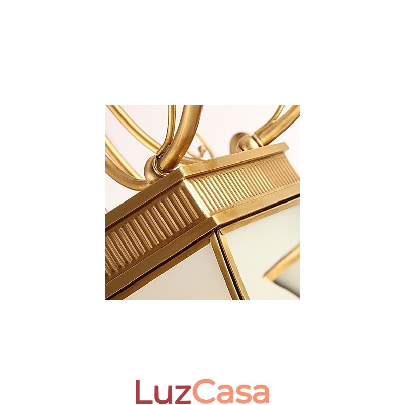 Lustre Tradicional Clássico Rústico Lodge Metal