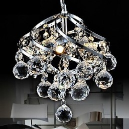 Lustre de cristal luxuoso, luminária pendente, iluminação para jantar