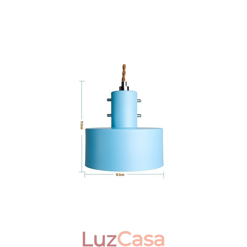 Mini estilo country moderno e contemporâneo, pintura em metal, luminária pendente para crianças