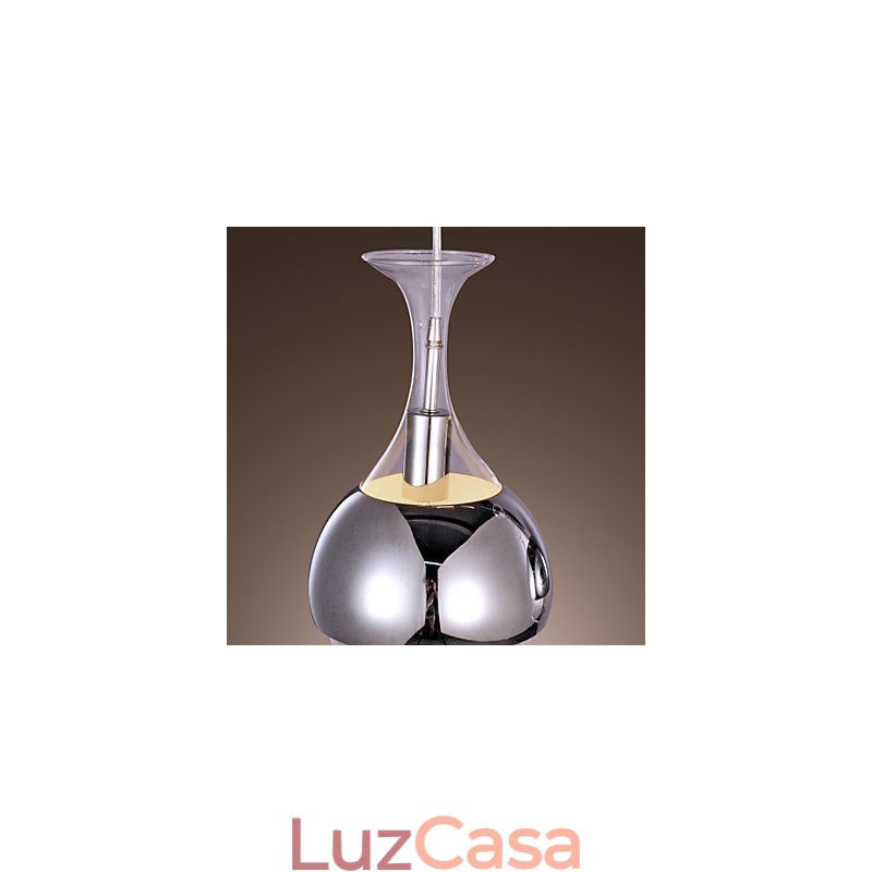Pendente Criativo de 3 Luzes em Estilo Francês em Forma de Taça