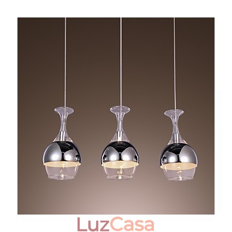 Pendente moderno criativo de 3 luzes em forma de taça Pendente moderno criativo de 3 luzes em forma de taça