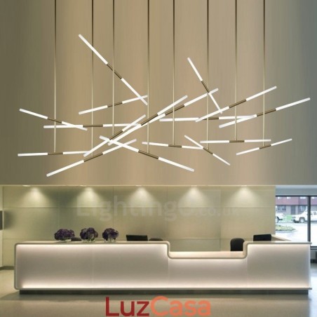 Lustre moderno contemporâneo, luminária pendente decorativa Lustre moderno contemporâneo, luminária pendente decorativa