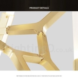 Lustre moderno contemporâneo de 10 luzes (preto dourado)