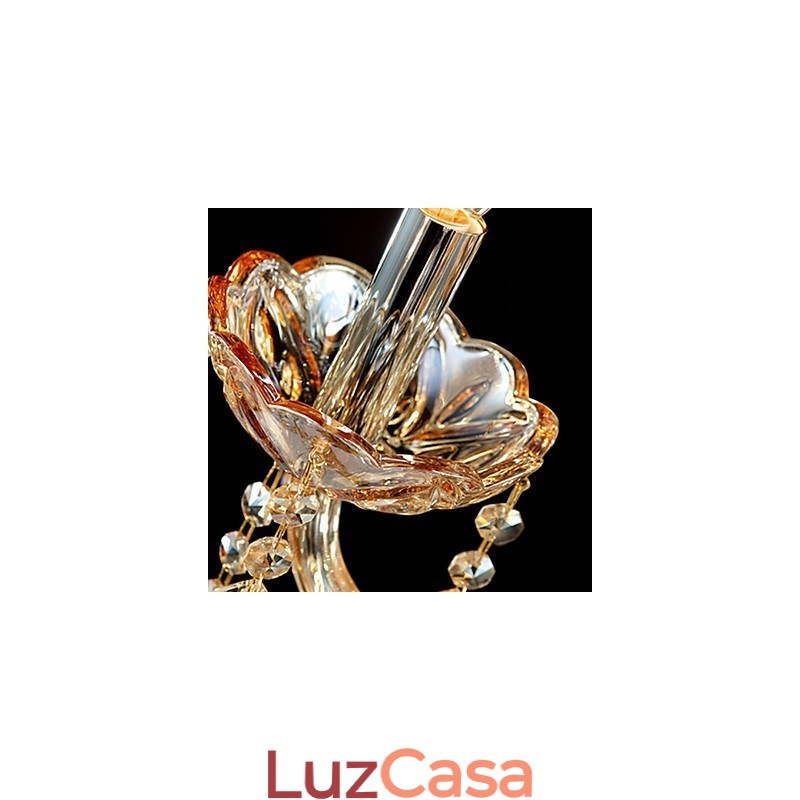 Lustre de Cristal Moderno Contemporâneo Tradicional Clássico Vidro